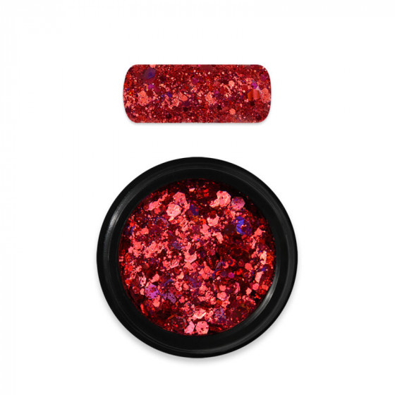 Moyra Rainbow Holo Glitter Mix Red 11