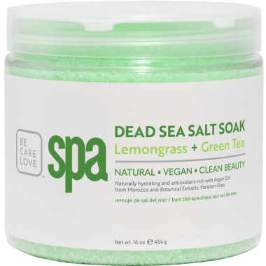BCL SPA Dead Sea Salt Soak - Lemongrass + Green Tea 473 ml.